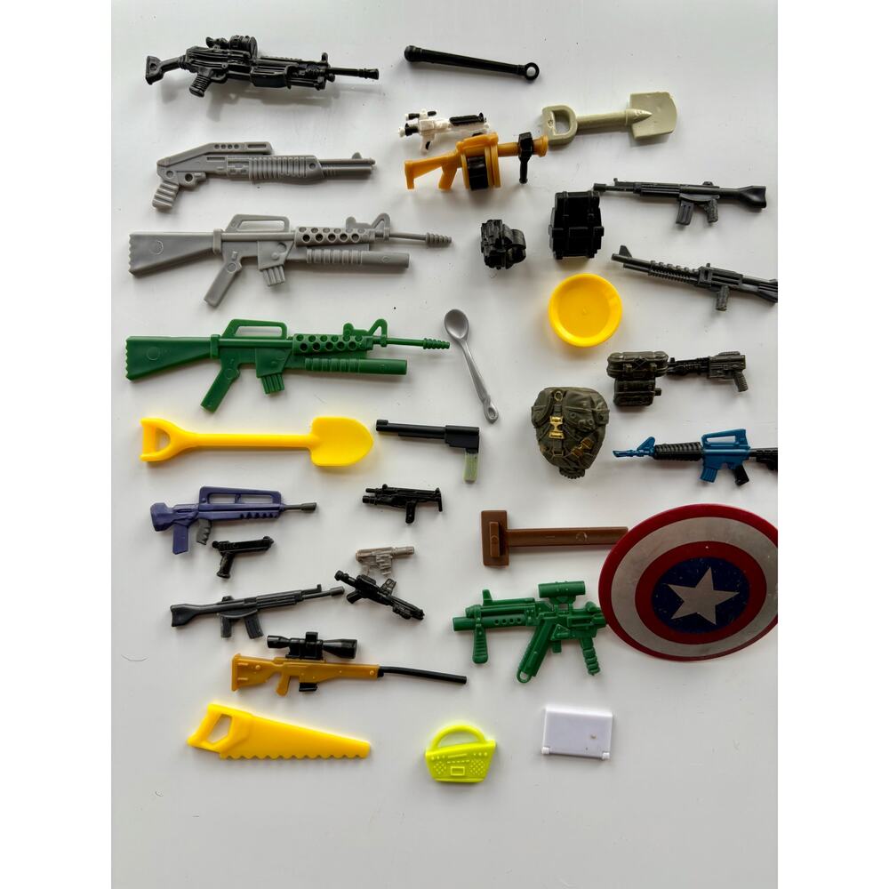 GI JOE Accessories Lot Action Figure Weapons Fortnite Marvel Legends Misc Loose